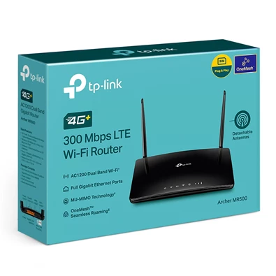 TP-Link Archer MR500 AC1200 Dual-Band Vezeték nélküli 4G LTE Gigabit Router TP-Link Archer MR500 AC1200 Dual-Band Vezeték nélküli 4G LTE Gigabit Router