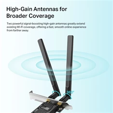 TP-Link Archer TX20E AX1800 Wi-Fi 6 Bluetooth 5.2 PCIe Adapter TP-Link Archer TX20E AX1800 Wi-Fi 6 Bluetooth 5.2 PCIe Adapter