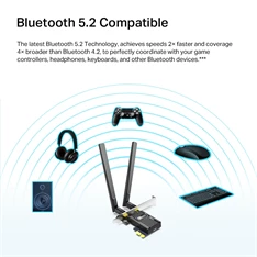TP-Link Archer TX20E AX1800 Wi-Fi 6 Bluetooth 5.2 PCIe Adapter TP-Link Archer TX20E AX1800 Wi-Fi 6 Bluetooth 5.2 PCIe Adapter