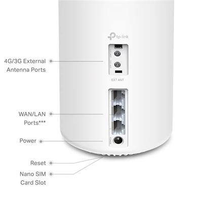 TP-Link DECO X20-4G 4G+AX1800 Whole Home Mesh Wi-Fi 6 Gateway 802.11ax vezeték nélküli rendszer (1db-os) TP-Link DECO X20-4G 4G+AX1800 Whole Home Mesh Wi-Fi 6 Gateway 802.11ax vezeték nélküli rendszer (1db-os)