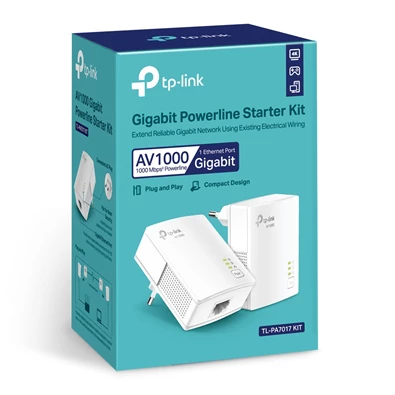 TP-Link TL-PA7017 AV1000 Passthrough Powerline Kit TP-Link TL-PA7017 AV1000 Passthrough Powerline Kit