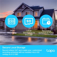 TP-Link Tapo C500 Full HD 3MP IP65 kültéri forgatható biztonsági Wi-Fi kamera TP-Link Tapo C500 Full HD 3MP IP65 kültéri forgatható biztonsági Wi-Fi kamera