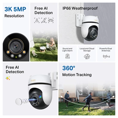 TP-Link Tapo C530WS kültéri biztonsági Wi-Fi kamera - R