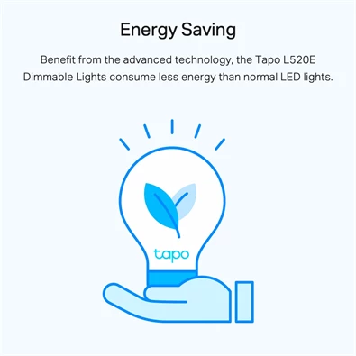 TP-Link Tapo L520E Dimmelhető Smart Wi-Fi LED izzó TP-Link Tapo L520E Dimmelhető Smart Wi-Fi LED izzó