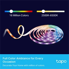 TP-Link Tapo L930-10 Multicolor Smart Wi-Fi-s 10 méteres LED szalag TP-Link Tapo L930-10 Multicolor Smart Wi-Fi-s 10 méteres LED szalag