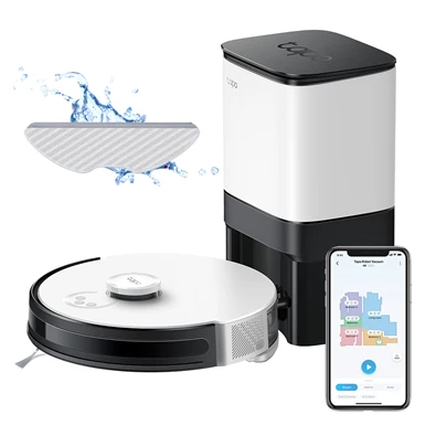 TP-Link Tapo RV30 Plus LiDAR navigációs robotporszívó és felmosó intelligens automatikus ürítő dokkolóval TP-Link Tapo RV30 Plus LiDAR navigációs robotporszívó és felmosó intelligens automatikus ürítő dokkolóval