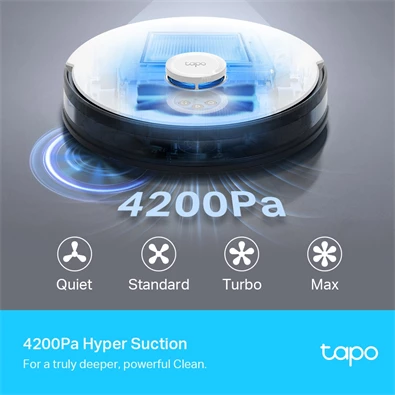 TP-Link Tapo RV30 Plus LiDAR navigációs robotporszívó és felmosó intelligens automatikus ürítő dokkolóval TP-Link Tapo RV30 Plus LiDAR navigációs robotporszívó és felmosó intelligens automatikus ürítő dokkolóval