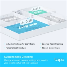 TP-Link Tapo RV30 Plus LiDAR navigációs robotporszívó és felmosó intelligens automatikus ürítő dokkolóval TP-Link Tapo RV30 Plus LiDAR navigációs robotporszívó és felmosó intelligens automatikus ürítő dokkolóval