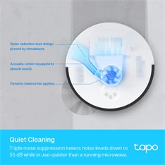 TP-Link Tapo RV30 Plus LiDAR navigációs robotporszívó és felmosó intelligens automatikus ürítő dokkolóval TP-Link Tapo RV30 Plus LiDAR navigációs robotporszívó és felmosó intelligens automatikus ürítő dokkolóval