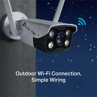 TP-Link VIGI C340-W /4MP/4mm/kültéri/H265/IR30m/SD/Smart Detection/kétirányú hang/Full-Color IP wifi csőkamera TP-Link VIGI C340-W /4MP/4mm/kültéri/H265/IR30m/SD/Smart Detection/kétirányú hang/Full-Color IP wifi csőkamera