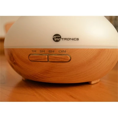 Taotronics TT-AD002 ultrahangos LED fénnyel fa mintázatú világosbarna illóolaj párásító Taotronics TT-AD002 ultrahangos LED fénnyel fa mintázatú világosbarna illóolaj párásító