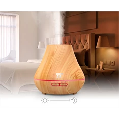 Taotronics TT-AD004 világosbarna fa mintázatú ultrahangos illóolaj párásító LED fénnyel Taotronics TT-AD004 világosbarna fa mintázatú ultrahangos illóolaj párásító LED fénnyel