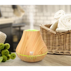 Taotronics TT-AD004 világosbarna fa mintázatú ultrahangos illóolaj párásító LED fénnyel Taotronics TT-AD004 világosbarna fa mintázatú ultrahangos illóolaj párásító LED fénnyel
