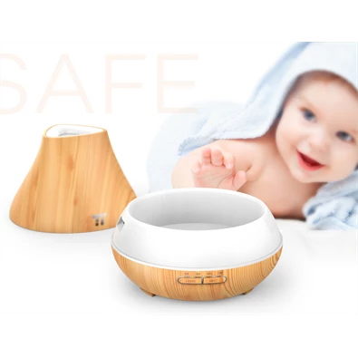Taotronics TT-AD004 világosbarna fa mintázatú ultrahangos illóolaj párásító LED fénnyel Taotronics TT-AD004 világosbarna fa mintázatú ultrahangos illóolaj párásító LED fénnyel