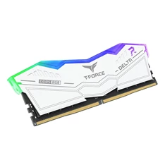 Teamgroup 32GB 6400MHz DDR-5 T-Force Delta (Kit! 2db 16GB) (FF4D532G6400HC40BDC01) fehér memória Teamgroup 32GB 6400MHz DDR-5 T-Force Delta (Kit! 2db 16GB) (FF4D532G6400HC40BDC01) fehér memória