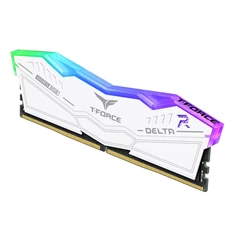 Teamgroup 32GB 6400MHz DDR-5 T-Force Delta (Kit! 2db 16GB) (FF4D532G6400HC40BDC01) fehér memória Teamgroup 32GB 6400MHz DDR-5 T-Force Delta (Kit! 2db 16GB) (FF4D532G6400HC40BDC01) fehér memória
