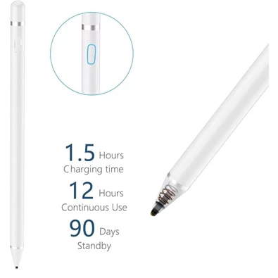 Tech-Protect TP711583 Active Stylus fehér univerzális aktív toll Tech-Protect TP711583 Active Stylus fehér univerzális aktív toll