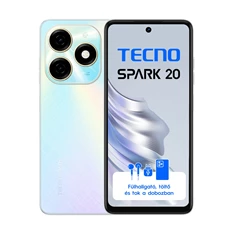 Tecno Spark 20 8/256GB DualSIM kártyafüggetlen okostelefon - Cyber White (Android) Tecno Spark 20 8/256GB DualSIM kártyafüggetlen okostelefon - Cyber White (Android)