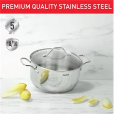 Tefal B8644474 Intuition 20cm rozsdamentes acél lábas és fedő szett Tefal B8644474 Intuition 20cm rozsdamentes acél lábas és fedő szett