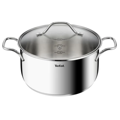 Tefal B8644674 Intuition 24cm rozsdamentes acél lábas és fedő szett Tefal B8644674 Intuition 24cm rozsdamentes acél lábas és fedő szett