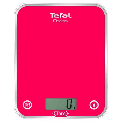 Tefal BC5003V2 Optiss málnapiros konyhai mérleg Tefal BC5003V2 Optiss málnapiros konyhai mérleg