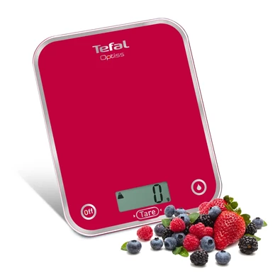 Tefal BC5003V2 Optiss málnapiros konyhai mérleg Tefal BC5003V2 Optiss málnapiros konyhai mérleg