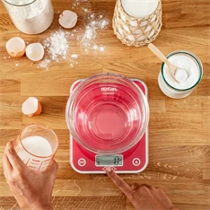 Tefal BC5003V2 Optiss málnapiros konyhai mérleg Tefal BC5003V2 Optiss málnapiros konyhai mérleg