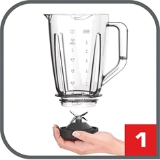 Tefal BL435831 Blendforce 2 üveg fekete turmixgép Tefal BL435831 Blendforce 2 üveg fekete turmixgép