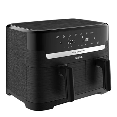 Tefal EY901N10 Dual Easy Fry fekete 8,3 L forrólevegős sütő Tefal EY901N10 Dual Easy Fry fekete 8,3 L forrólevegős sütő