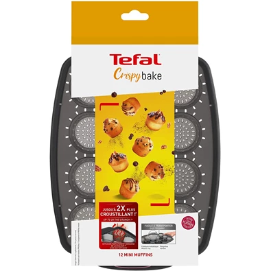 Tefal J4170214 Crispybake szilikon mini muffin sütőforma Tefal J4170214 Crispybake szilikon mini muffin sütőforma