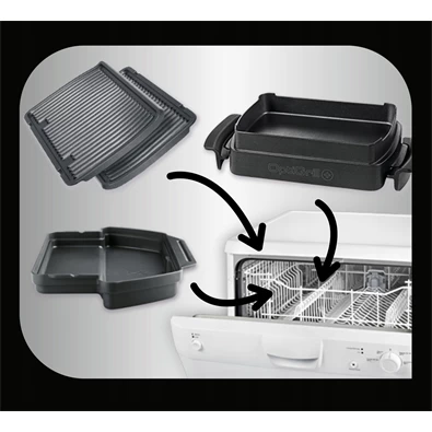 Tefal GC714834 Optigrill fekete kontaktgrill Tefal GC714834 Optigrill fekete kontaktgrill