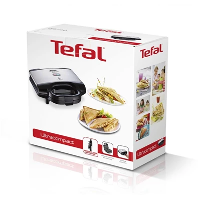 Tefal SM155212 UltraCompact inox-fekete szendvicssütő Tefal SM155212 UltraCompact inox-fekete szendvicssütő