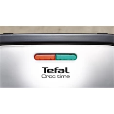 Tefal SM193D34 Crock Time inox-fekete grill/panini - szendvicssütő Tefal SM193D34 Crock Time inox-fekete grill/panini - szendvicssütő