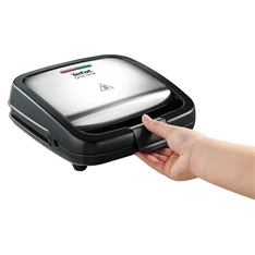 Tefal SM193D34 Crock Time inox-fekete grill/panini - szendvicssütő Tefal SM193D34 Crock Time inox-fekete grill/panini - szendvicssütő