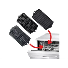 Tefal SW614831 Breaktime 3in1 inox-fekete gorfi - grill/panini - szendvicssütő Tefal SW614831 Breaktime 3in1 inox-fekete gorfi - grill/panini - szendvicssütő
