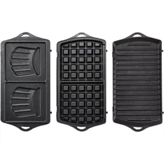 Tefal SW614831 Breaktime 3in1 inox-fekete gorfi - grill/panini - szendvicssütő Tefal SW614831 Breaktime 3in1 inox-fekete gorfi - grill/panini - szendvicssütő
