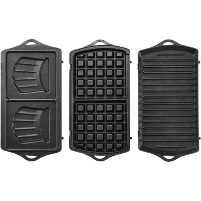 Tefal SW614831 Breaktime 3in1 inox-fekete gorfi - grill/panini - szendvicssütő (Újszerű) Tefal SW614831 Breaktime 3in1 inox-fekete gorfi - grill/panini - szendvicssütő (Újszerű)