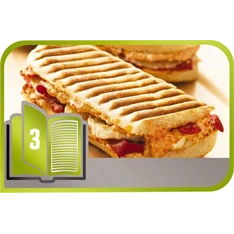 Tefal SW854D16 Snack Collection 4in1 inox gorfi - snack - grill/panini - szendvicssütő (Újszerű)