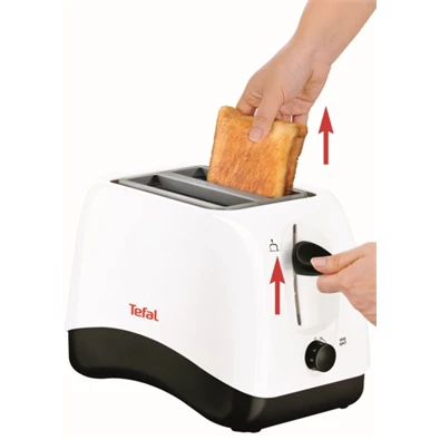 Tefal TT130130 Delfini fehér 2 szeletes kenyérpirító Tefal TT130130 Delfini fehér 2 szeletes kenyérpirító