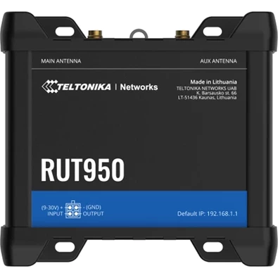 Teltonika RUT950 3x10/100Mbps LAN 2xminiSIM WiFi 4G/LTE CAT4 Vezeték nélküli ipari router Teltonika RUT950 3x10/100Mbps LAN 2xminiSIM WiFi 4G/LTE CAT4 Vezeték nélküli ipari router