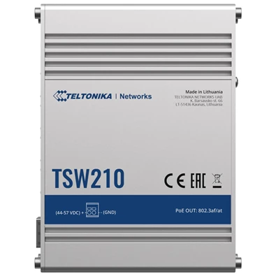 Teltonika TSW210 8x GbE LAN 2x SFP port nem menedzselhető switch