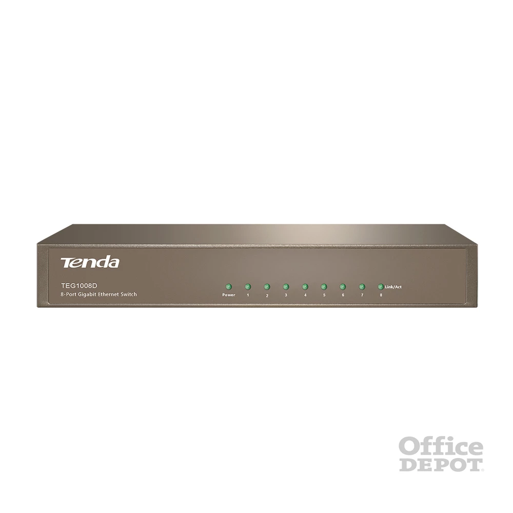 Tenda TEG1008D 8port 10/100/1000Mbps LAN nem menedzselhető asztali Switch