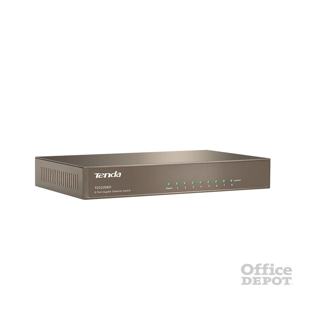 Tenda TEG1008D 8port 10/100/1000Mbps LAN nem menedzselhető asztali Switch