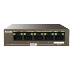 Tenda TEG1105PD 5port GbE LAN 4xPoE LAN port switch Tenda TEG1105PD 5port GbE LAN 4xPoE LAN port switch