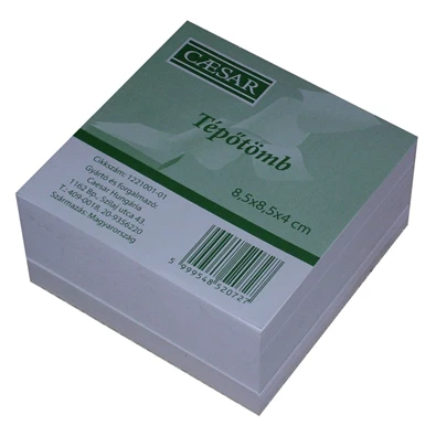 Caesar 85x85x40mm papír tépőtömb fehér Caesar 85x85x40mm papír tépőtömb fehér