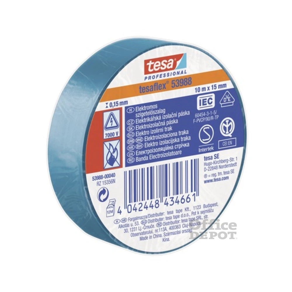 Tesa 53988 10mx15 mm kék szigetelőszalag