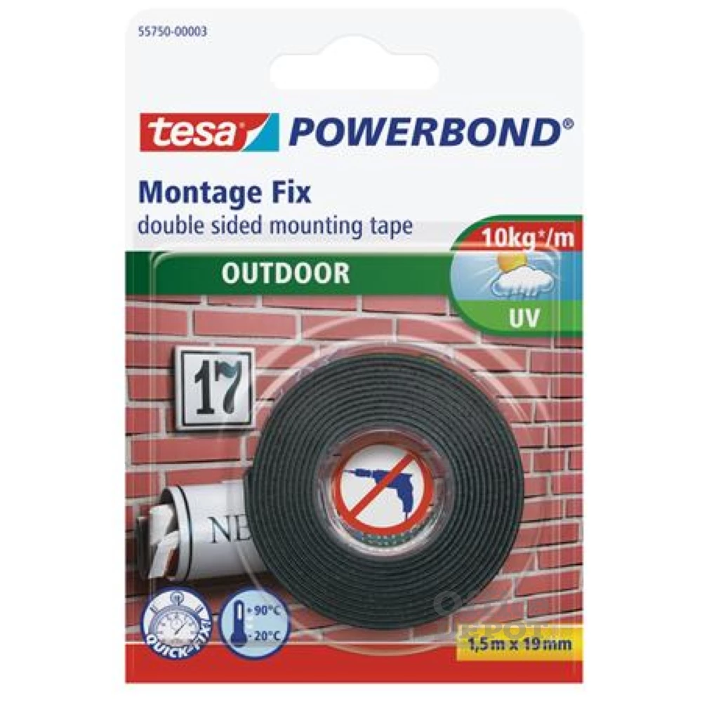 Tesa 55750 1,5mx19 mm kültéri montázsszalag