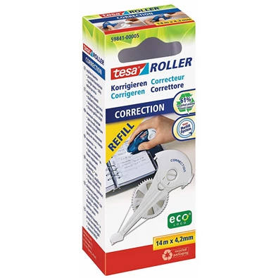 Tesa 59841 14mx4,2 mm hibajavító roller utántöltő kazetta Tesa 59841 14mx4,2 mm hibajavító roller utántöltő kazetta