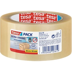 Tesa 57176 50mmx66 m ultraerős átlátszó csomagzáró szalag Tesa 57176 50mmx66 m ultraerős átlátszó csomagzáró szalag