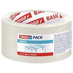 Tesa Basic 58570 50mmx66 m átlátszó csomagzáró szalag Tesa Basic 58570 50mmx66 m átlátszó csomagzáró szalag